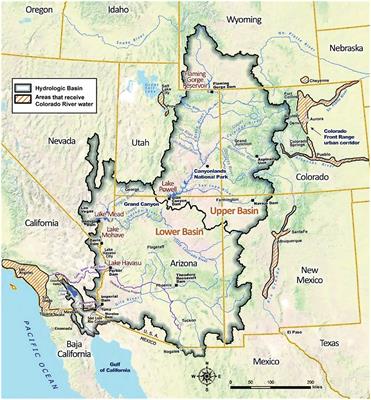 Institutional levels of water management in the Colorado River basin region: A macro-historical geographic review